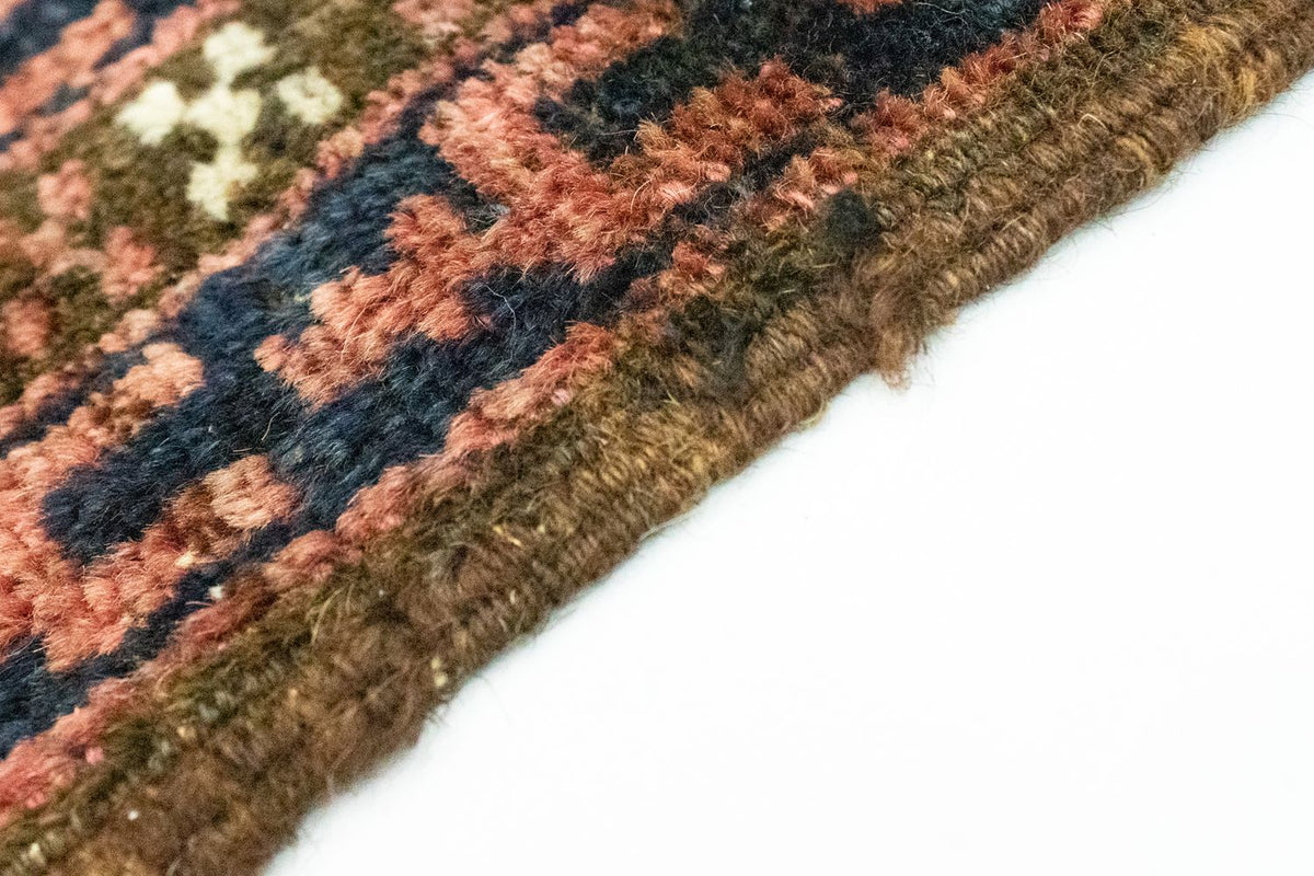 Afghansk matta - 64 x 47 cm - flerfärgad