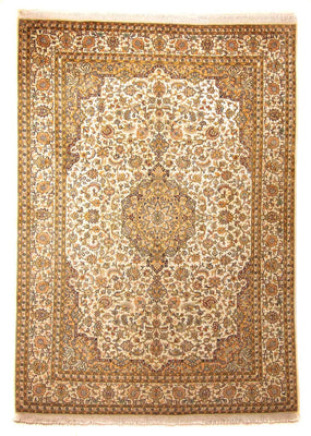 Sidenmatta - Kashmir Silk - 302 x 215 cm - beige