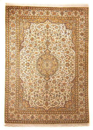 Sidenmatta - Kashmir Silk - 302 x 215 cm - beige