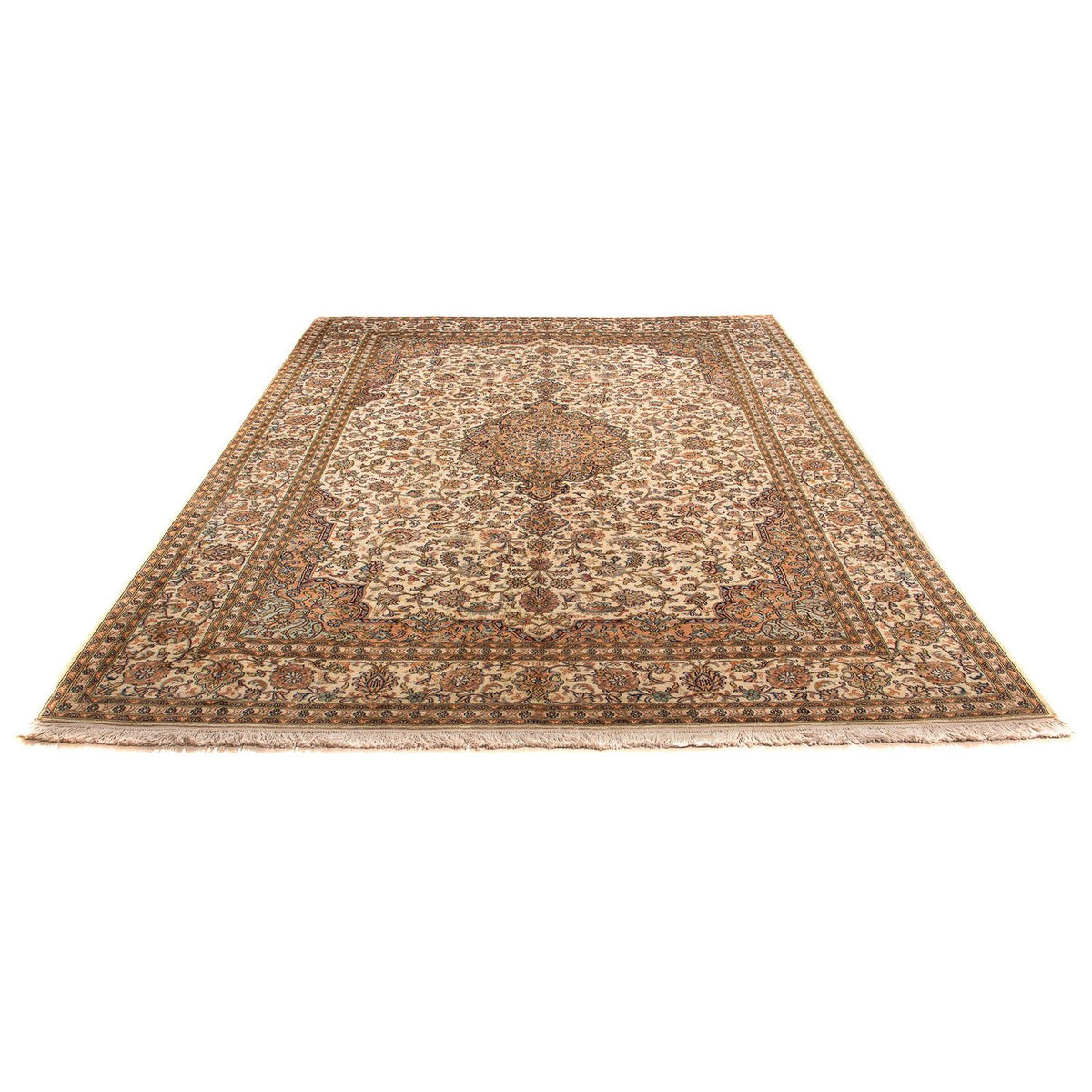 Sidenmatta - Kashmir Silk - 302 x 215 cm - beige
