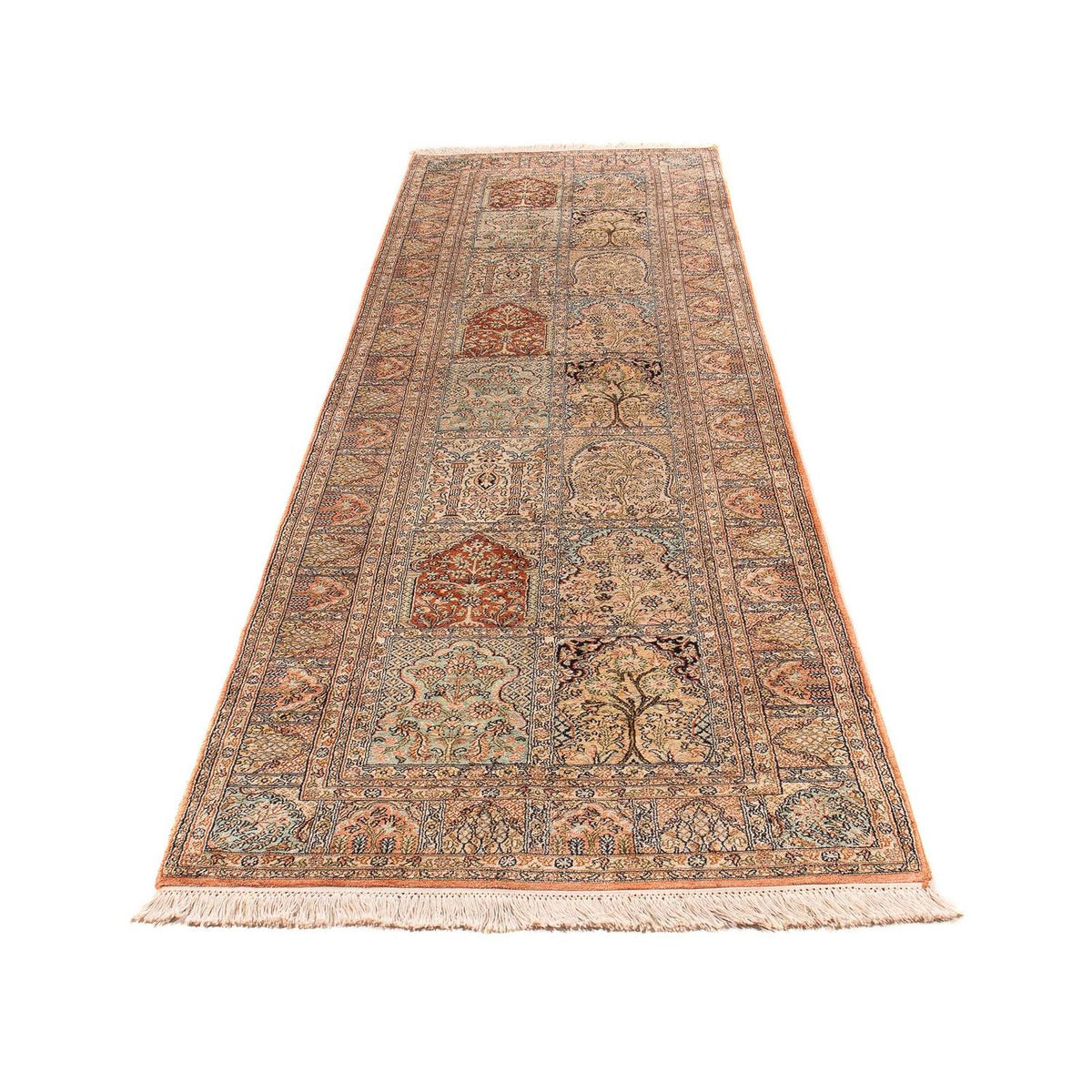 Runner Sidenmatta - Kashmir Silk - 310 x 94 cm - flerfärgad