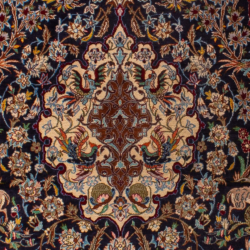 Persisk matta - Isfahan - Premium - 173 x 117 cm - mörkblå