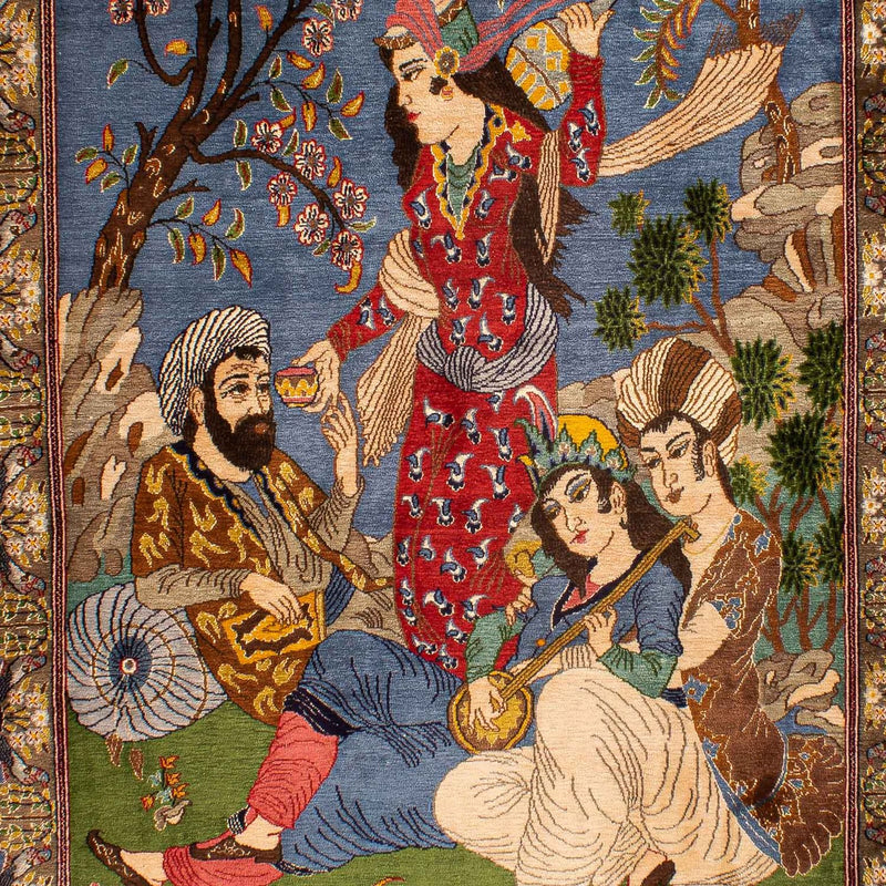 Persisk matta - Tabriz - Royal - 198 x 117 cm - flerfärgad