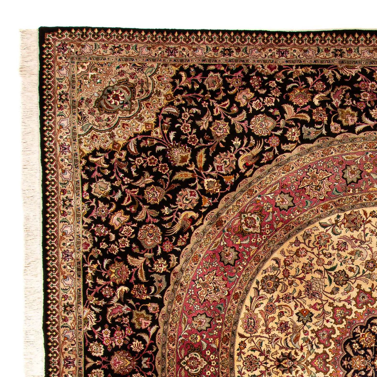 Persisk matta - Tabriz - Royal kvadrat  - 300 x 294 cm - mörkblå