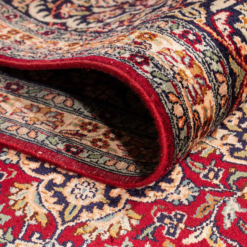 Sidenmatta - Kashmir Silk - 306 x 208 cm - mörkröd