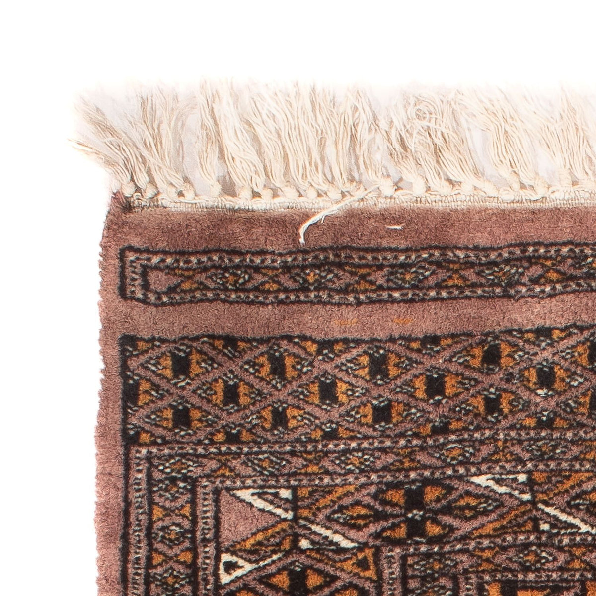 Pakistanska mattan - 77 x 61 cm - brun