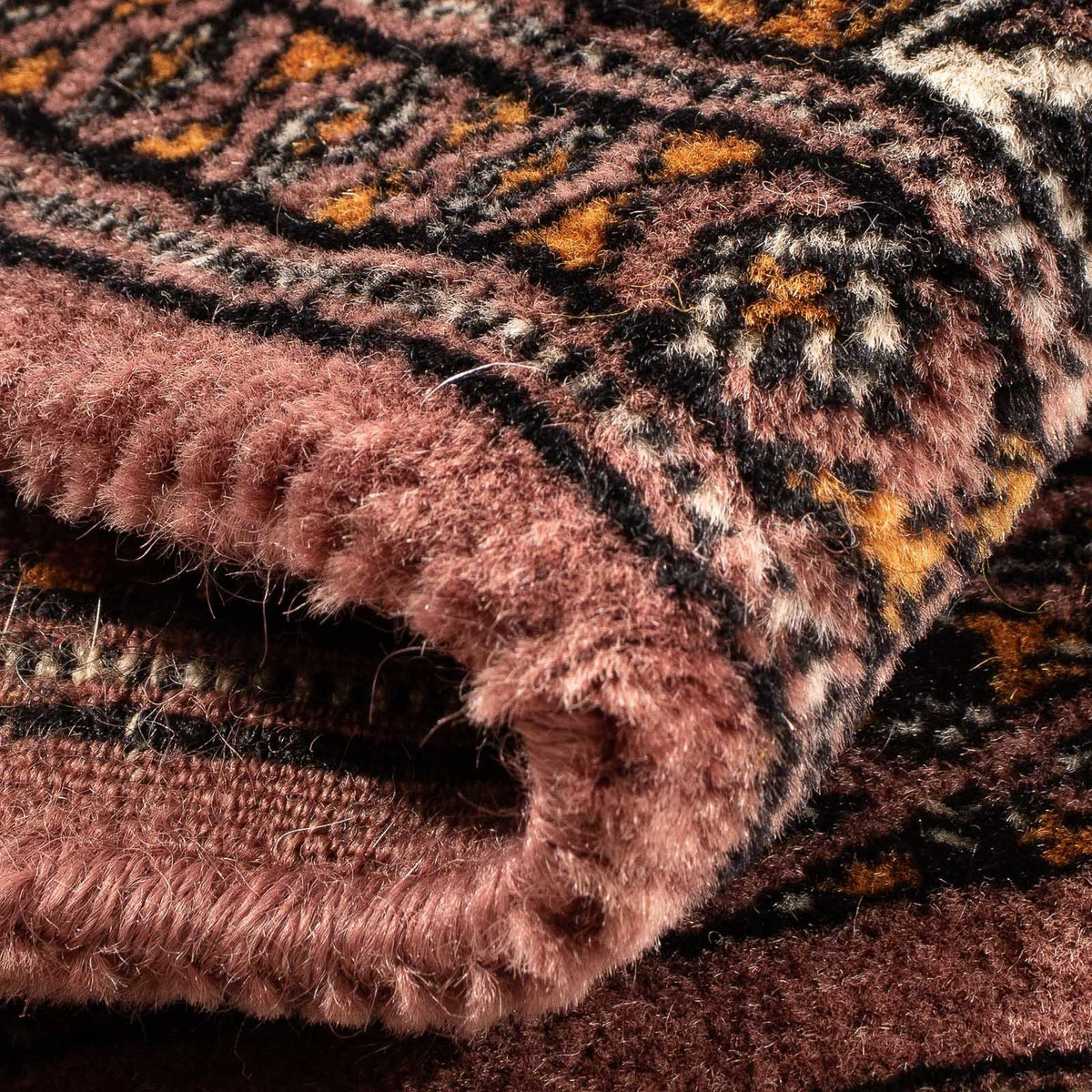 Pakistanska mattan - 77 x 61 cm - brun