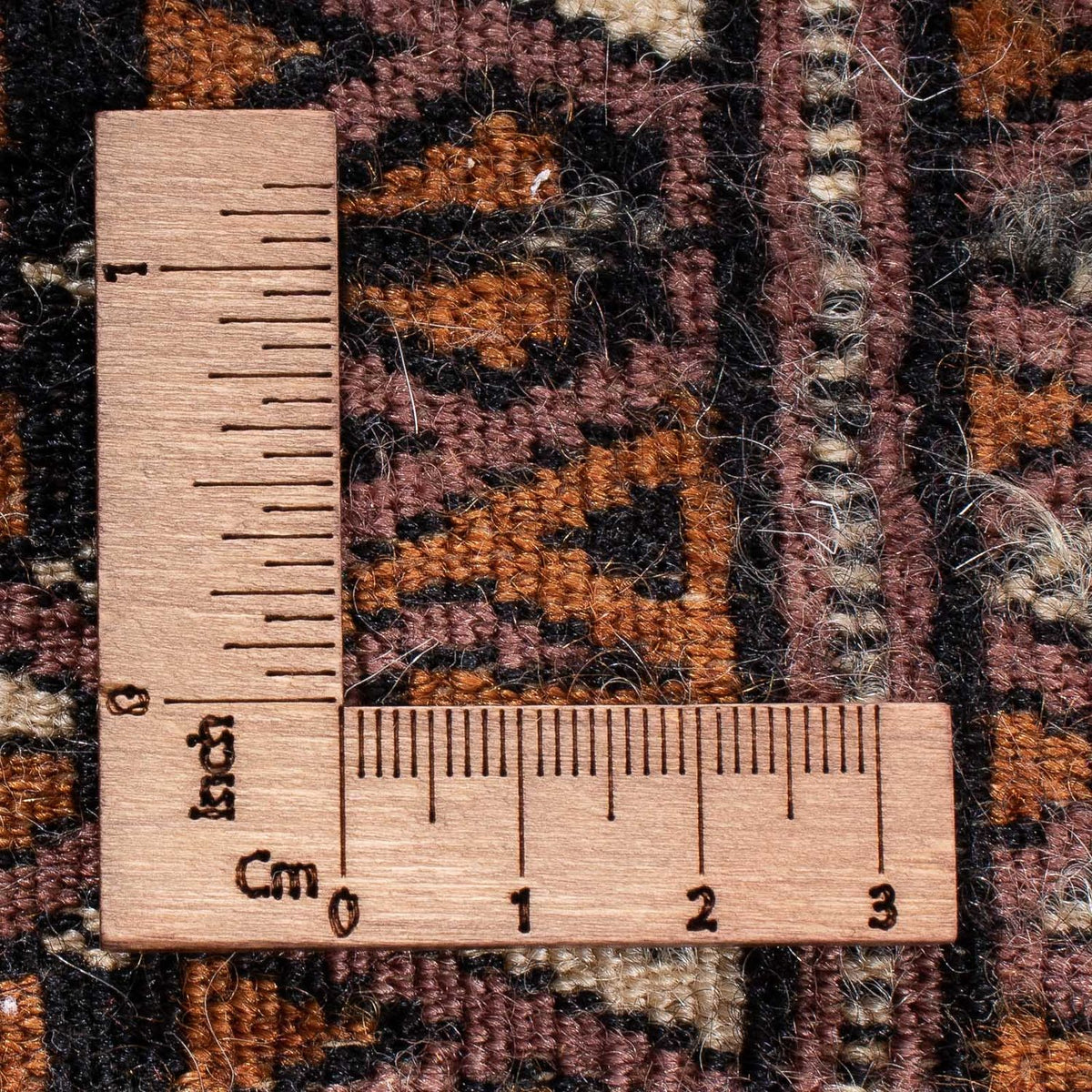 Pakistanska mattan - 77 x 61 cm - brun