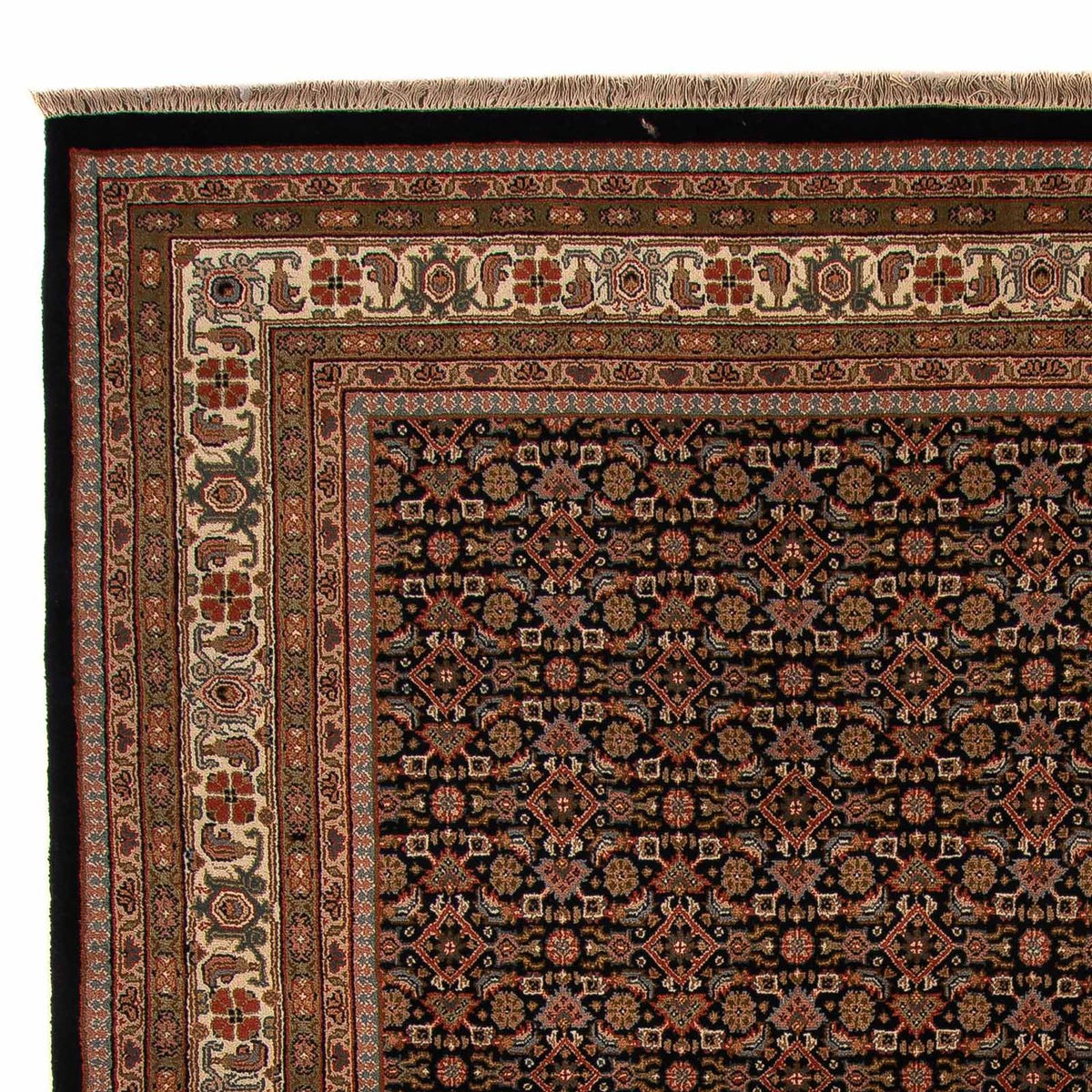 Orientaliska mattor - Bijar - Indus - 306 x 254 cm - mörkblå