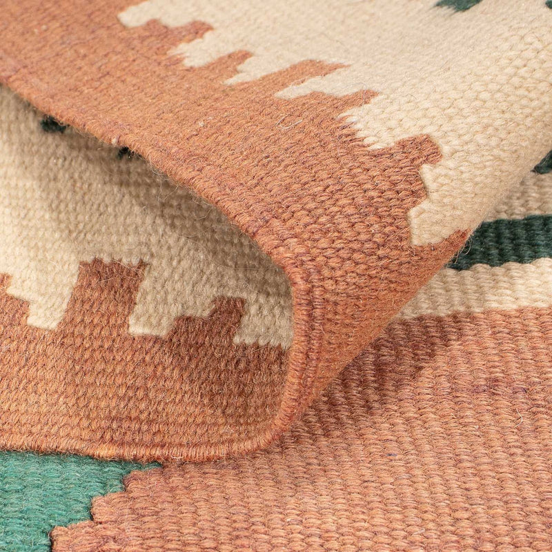 Kelim matta - trendig - 215 x 135 cm - ljusbrun