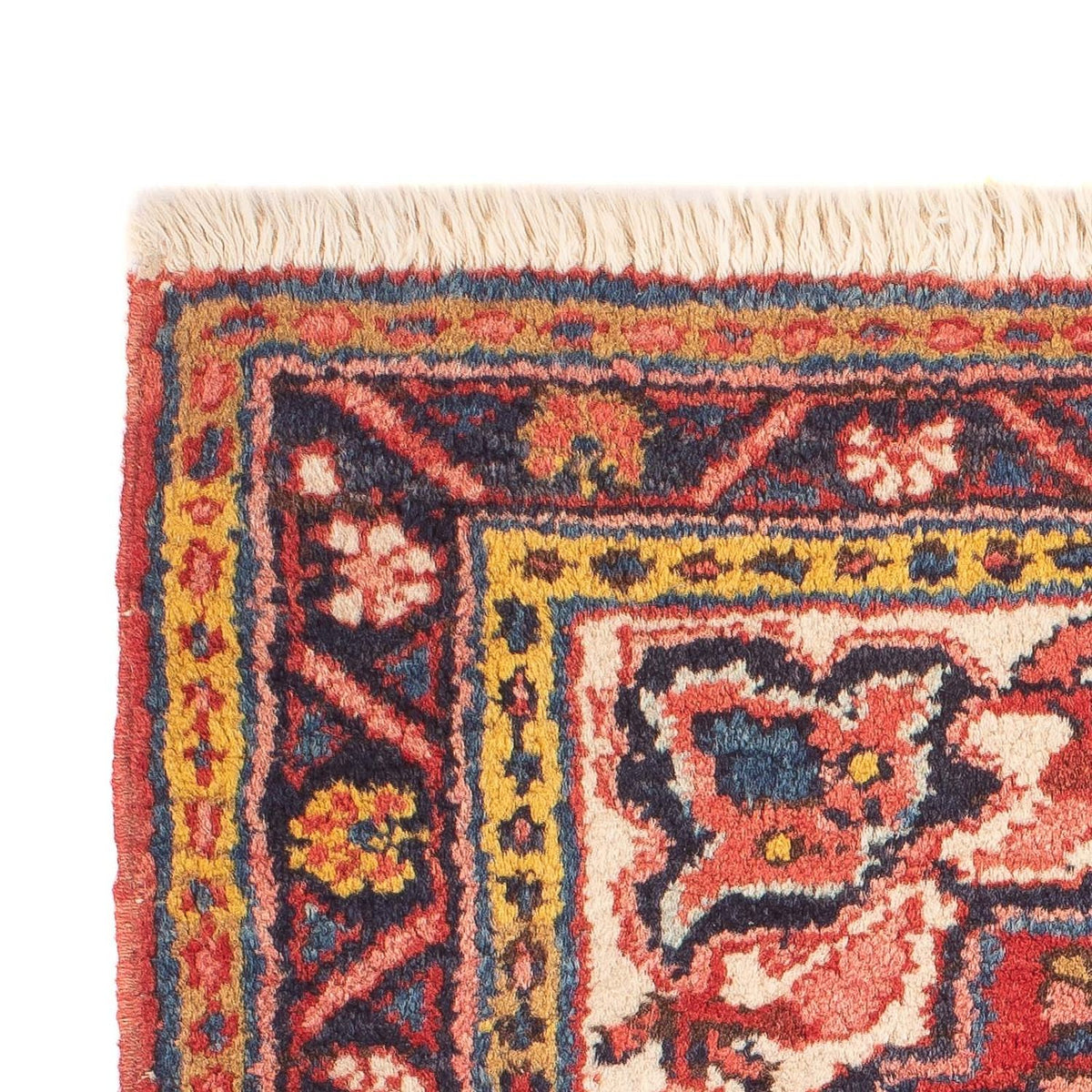 Persisk matta - Nomadic kvadrat  - 92 x 82 cm - mörkröd