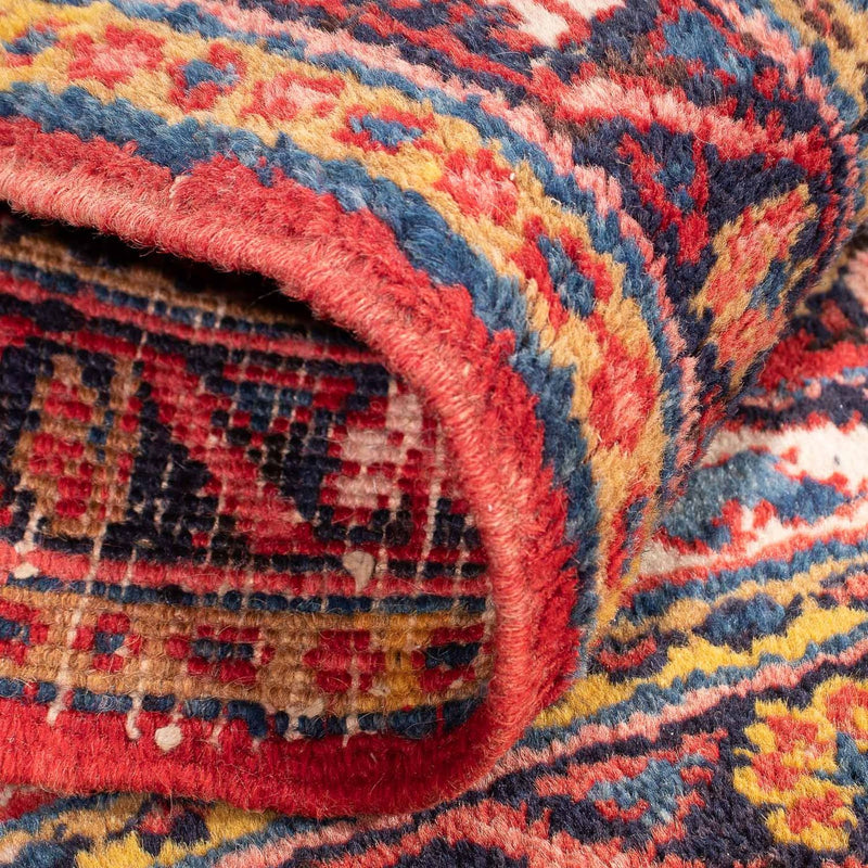 Persisk matta - Nomadic kvadrat  - 92 x 82 cm - mörkröd