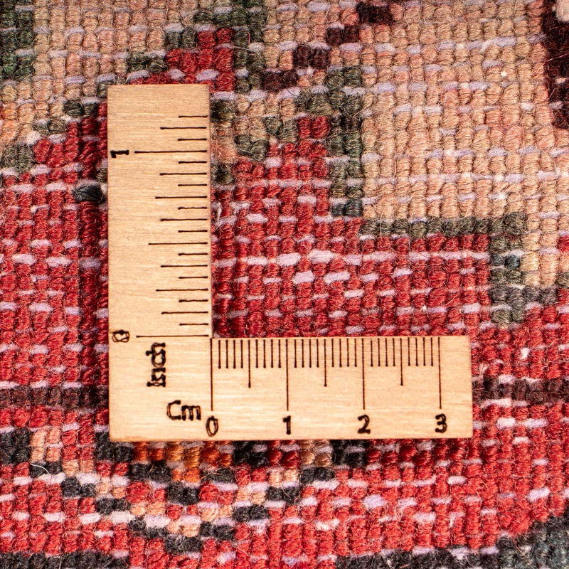 Persisk matta - Nomadic kvadrat  - 98 x 95 cm - mörkröd