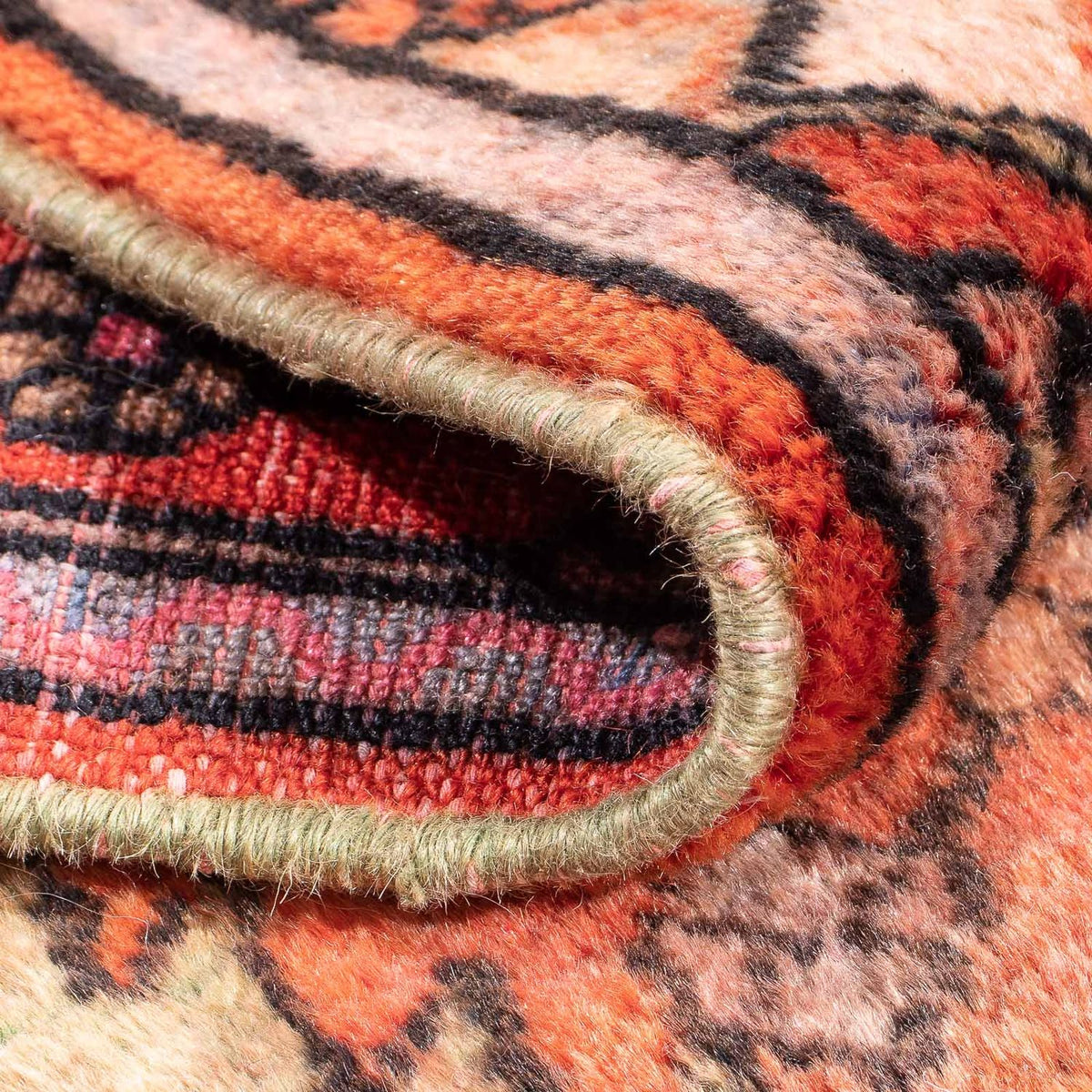 Persisk matta - Nomadic kvadrat  - 114 x 96 cm - flerfärgad