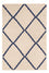 Kelim matta - trendig - 90 x 60 cm - beige