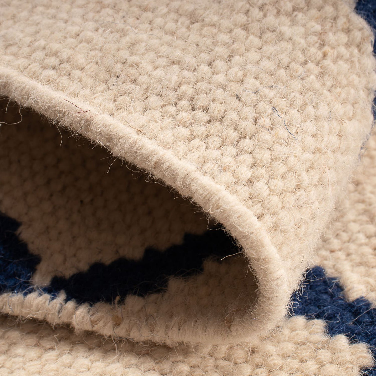 Kelim matta - trendig - 90 x 60 cm - beige