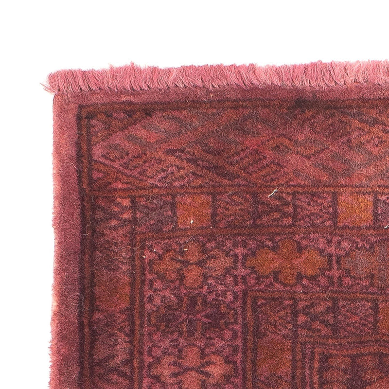 Turkaman-matta - 95 x 66 cm - ljusröd