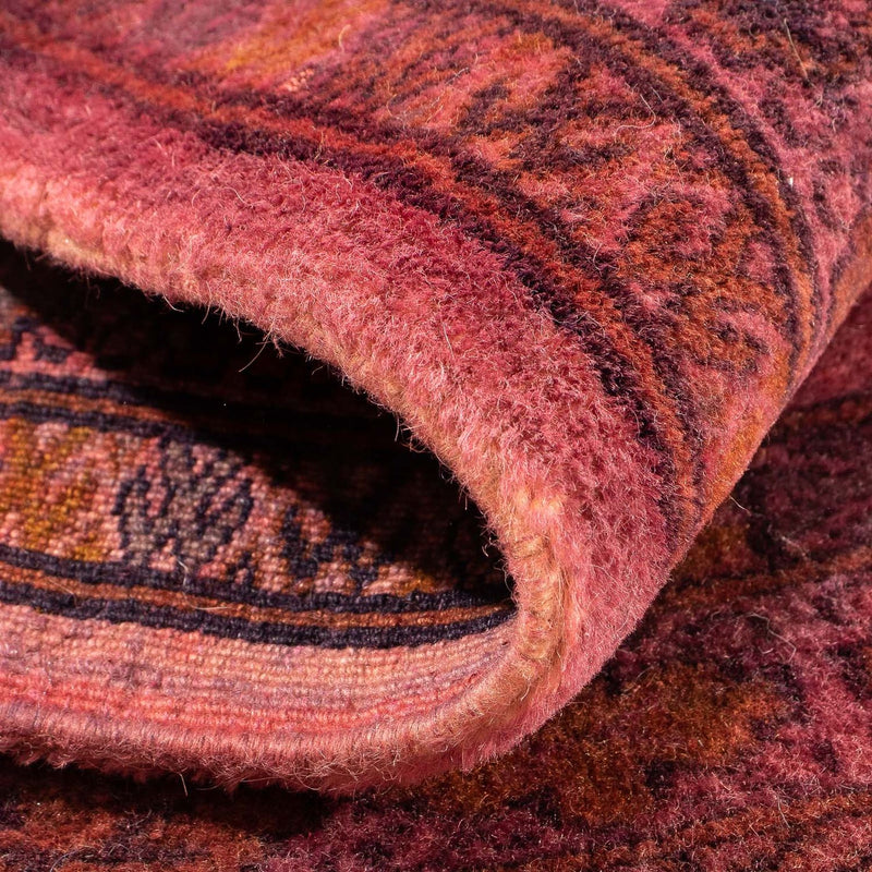 Turkaman-matta - 95 x 66 cm - ljusröd