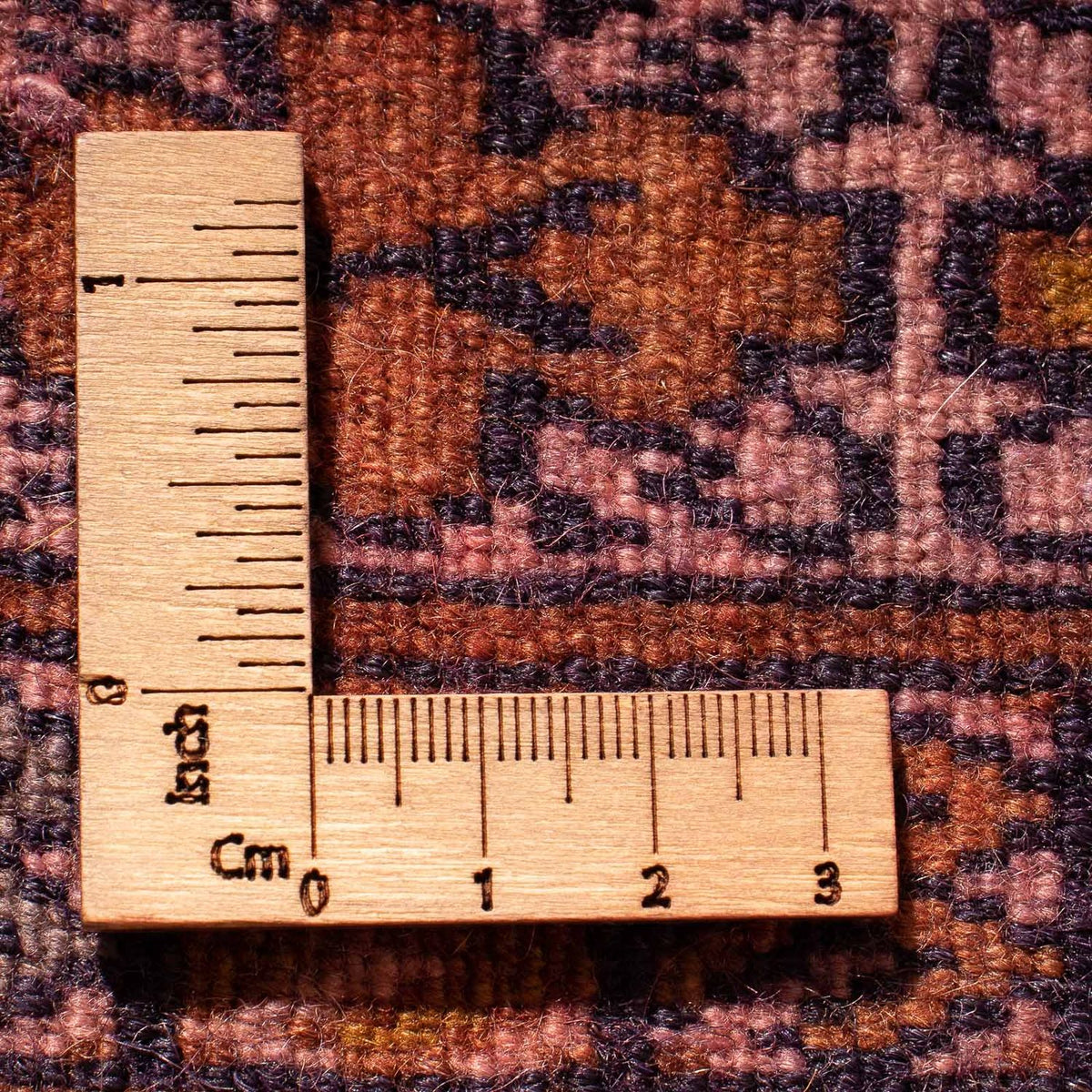 Turkaman-matta - 95 x 66 cm - ljusröd