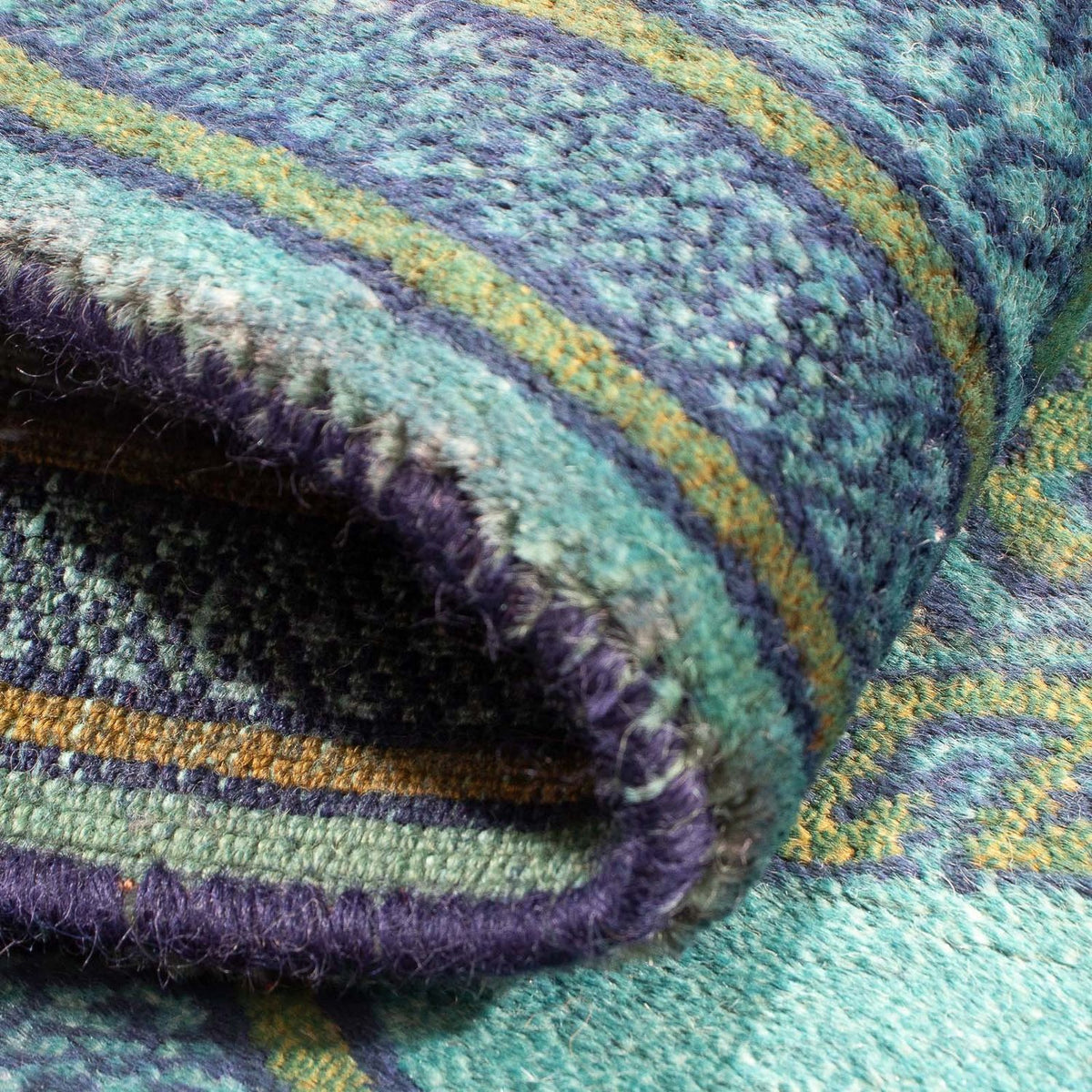 Pakistanska mattan - 92 x 64 cm - ljusblå