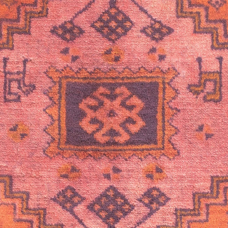 Turkaman-matta - 80 x 67 cm - ljusröd