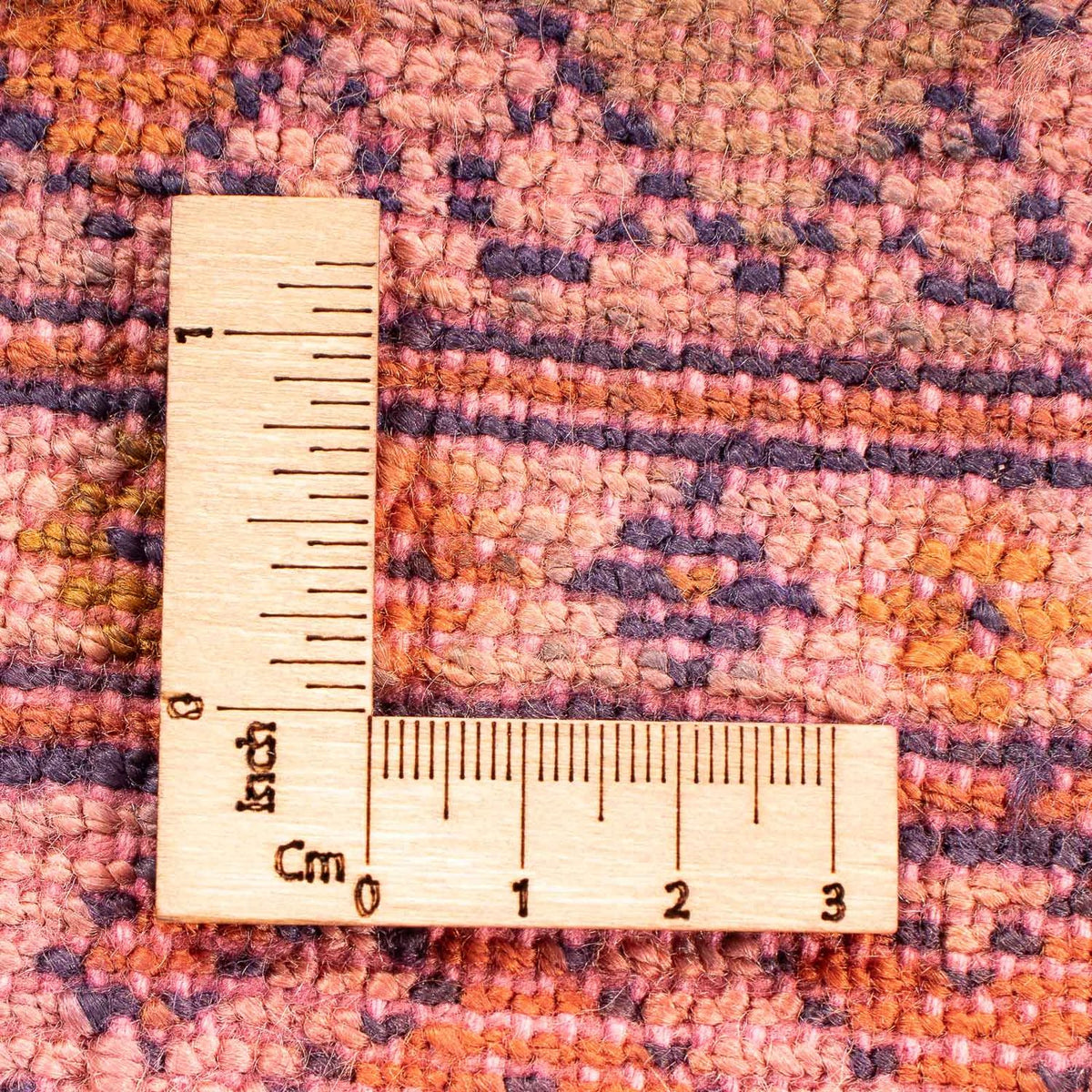 Turkaman-matta - 80 x 67 cm - ljusröd