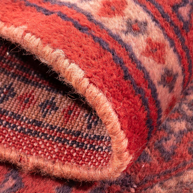 Turkaman-matta - 86 x 57 cm - mörkröd