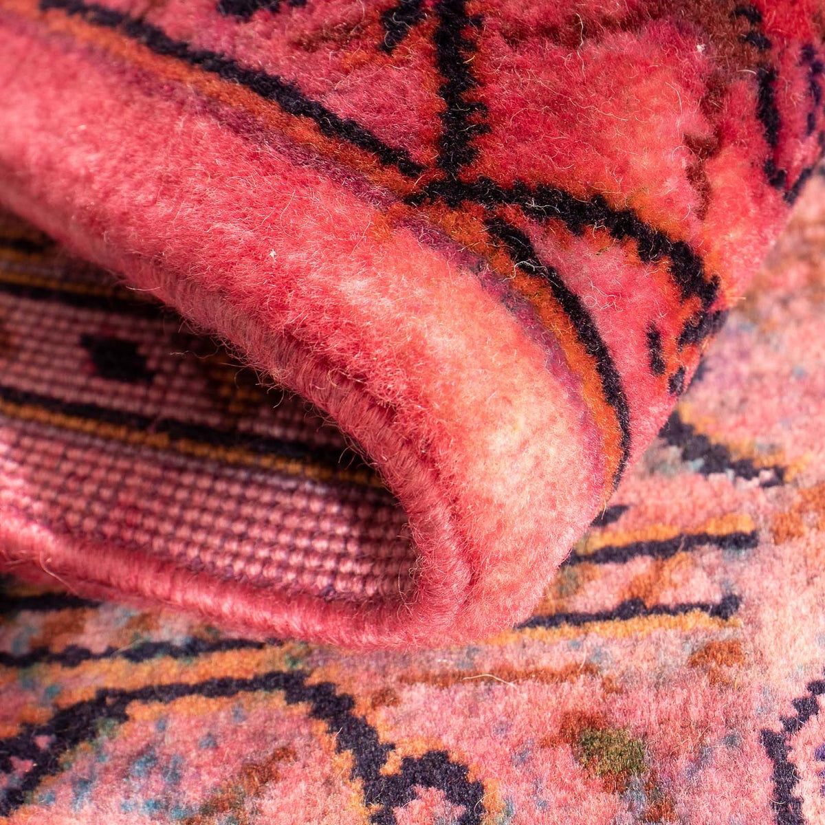 Persiska mattor - Keshan - 98 x 70 cm - ljusröd