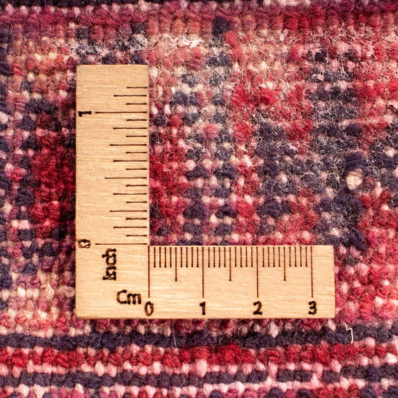 Turkaman-matta - 82 x 61 cm - mörkröd