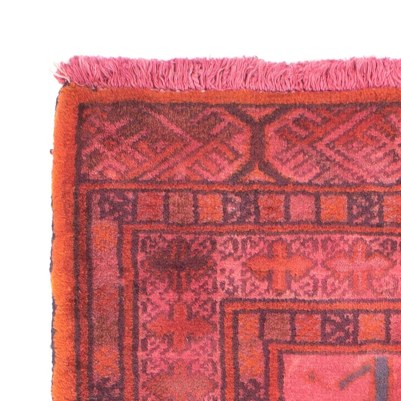 Turkaman-matta - 86 x 63 cm - ljusröd