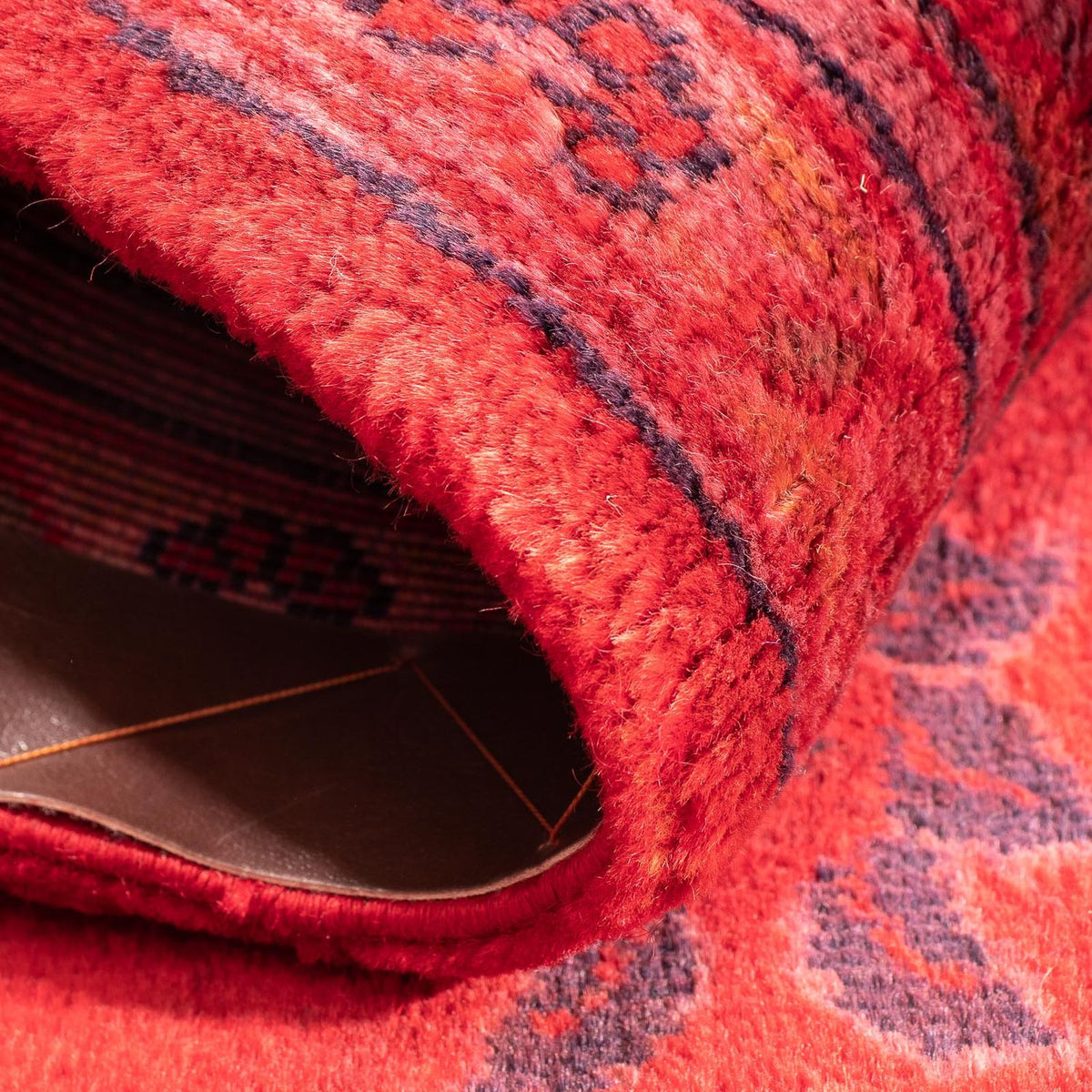 Persiska mattor - Keshan - 94 x 60 cm - mörkröd