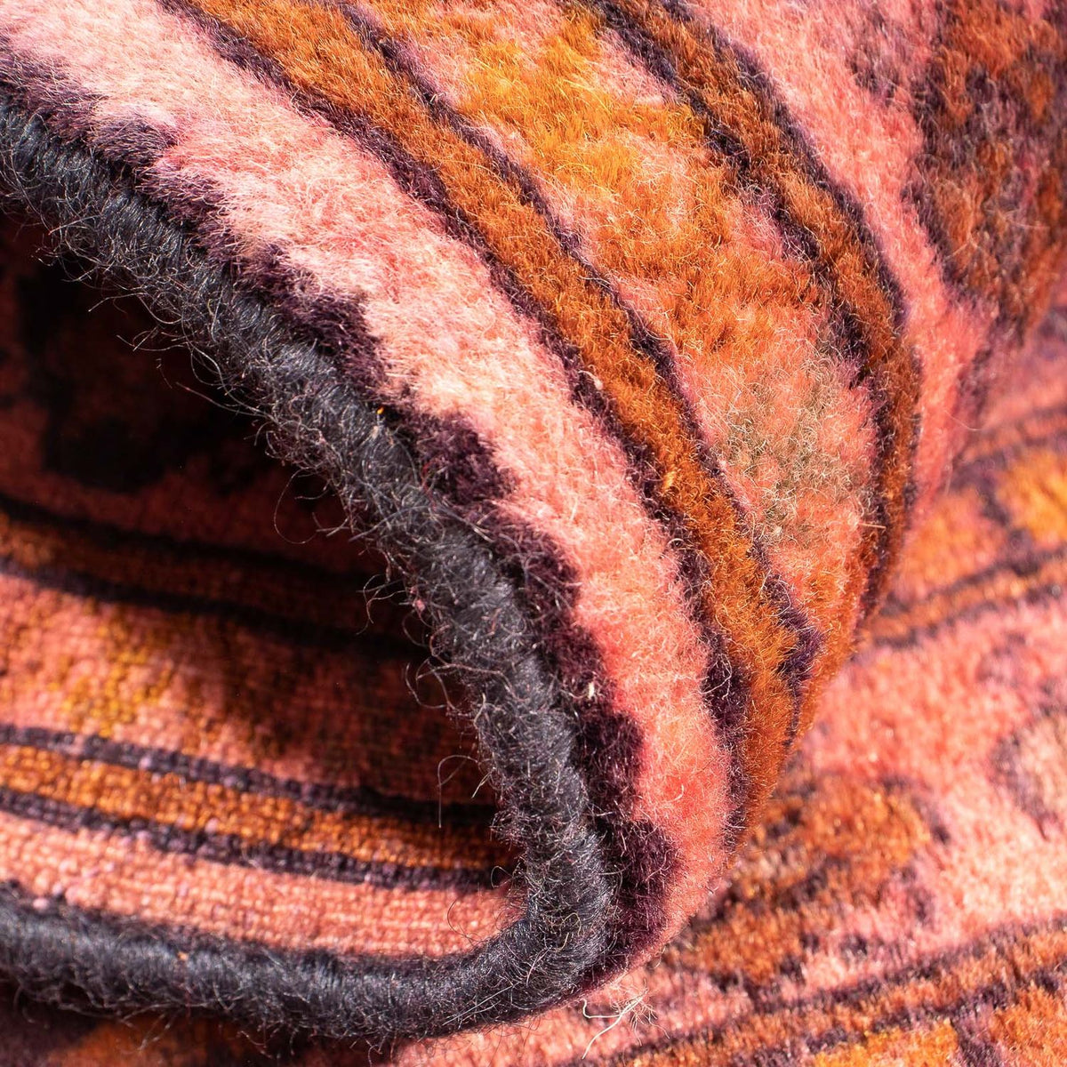 Turkaman-matta - 84 x 62 cm - ljusröd