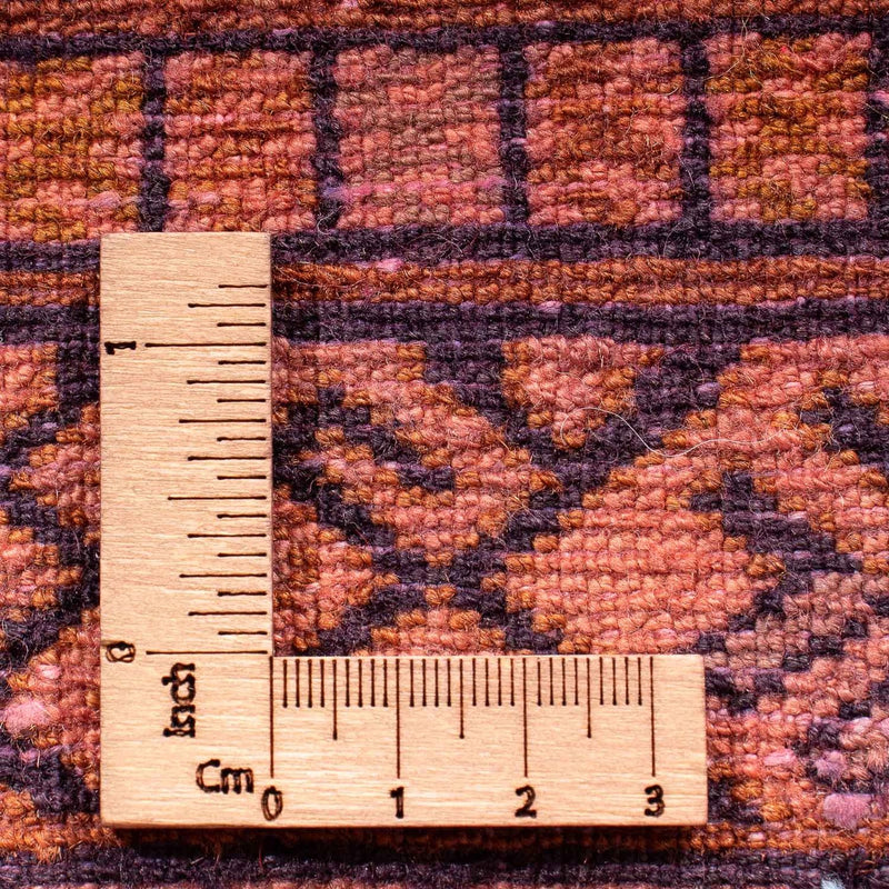 Turkaman-matta - 84 x 62 cm - ljusröd