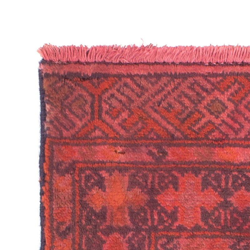 Turkaman-matta - 88 x 57 cm - ljusröd