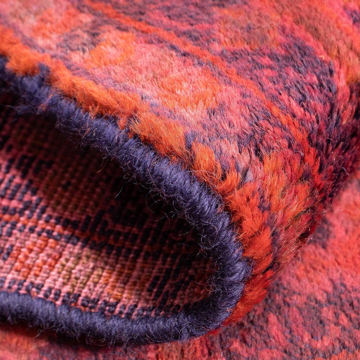 Turkaman-matta - 88 x 57 cm - ljusröd