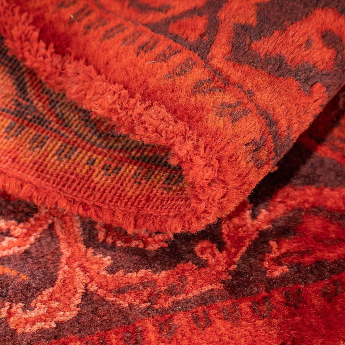 Persiska mattor - Keshan - 93 x 60 cm - mörkröd