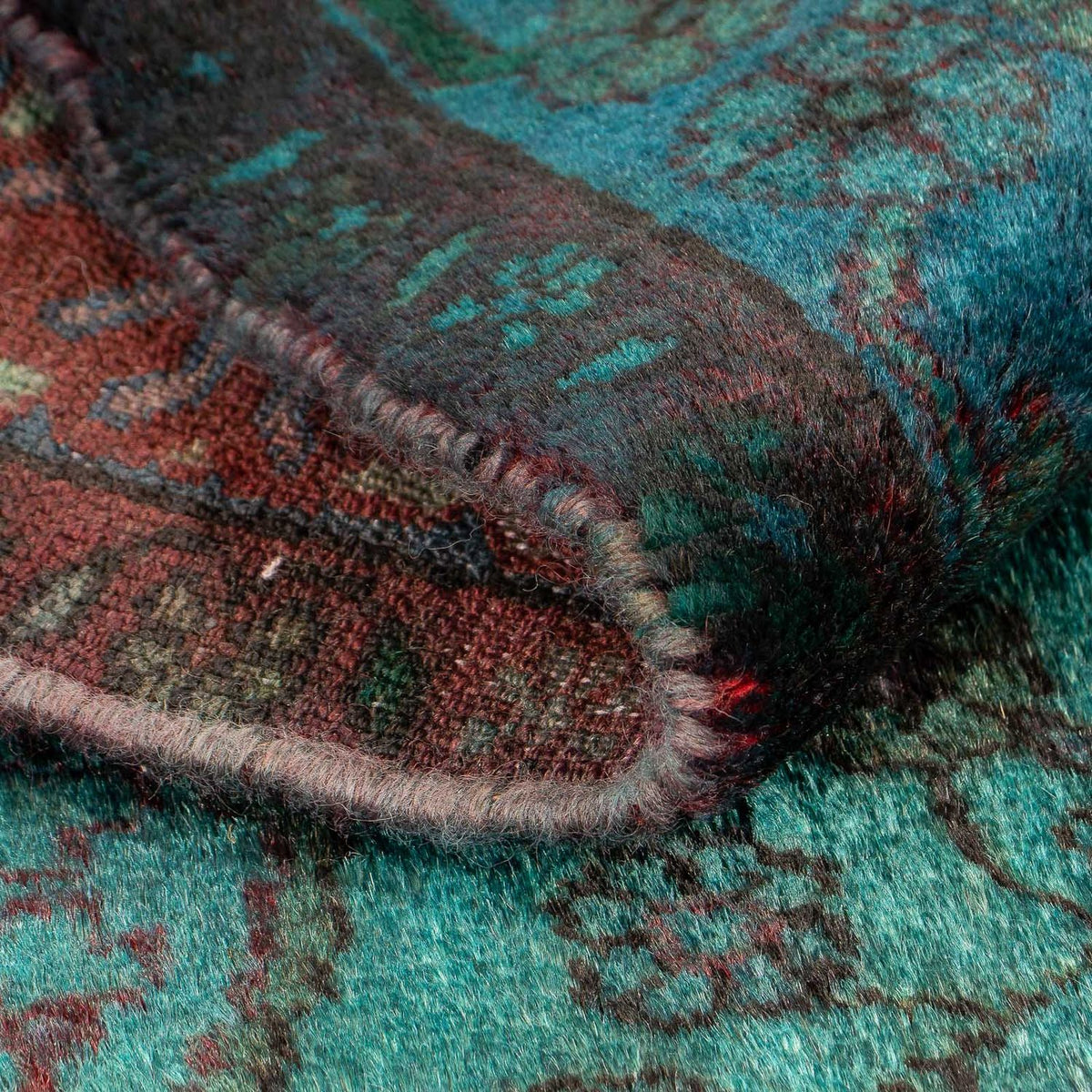 Persisk matta - Nomadic - 119 x 91 cm - ljusblå