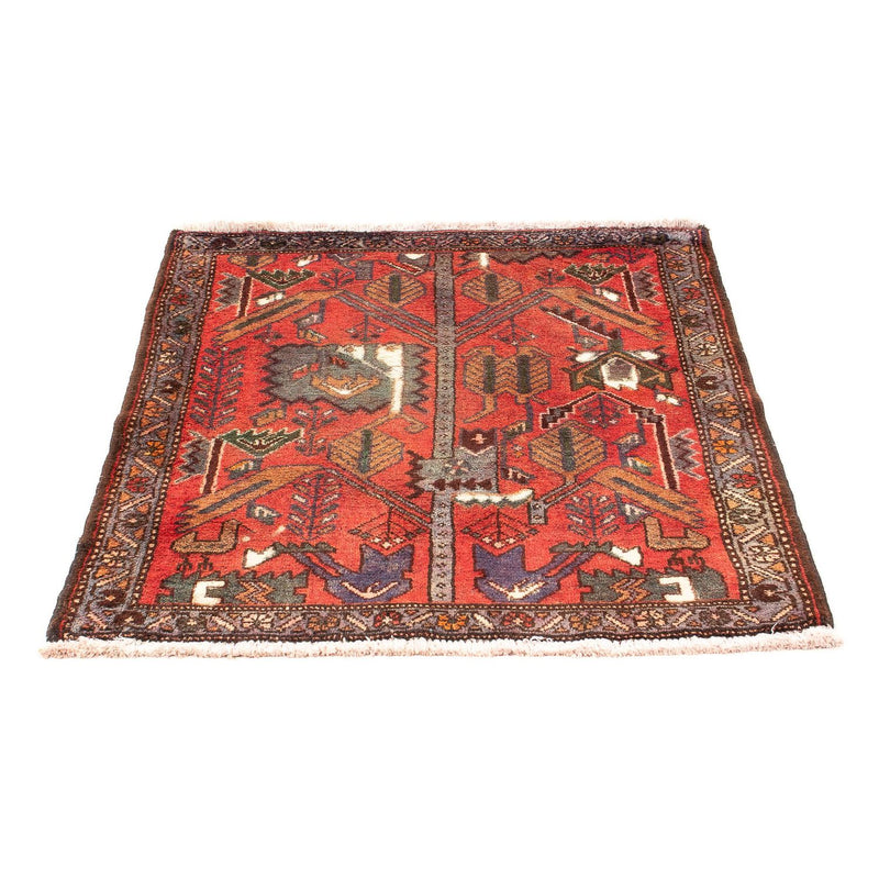 Persisk matta - Nomadic - 99 x 82 cm - mörkröd