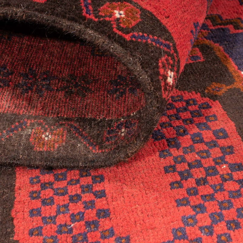 Baluch-matta - 140 x 92 cm - mörkröd