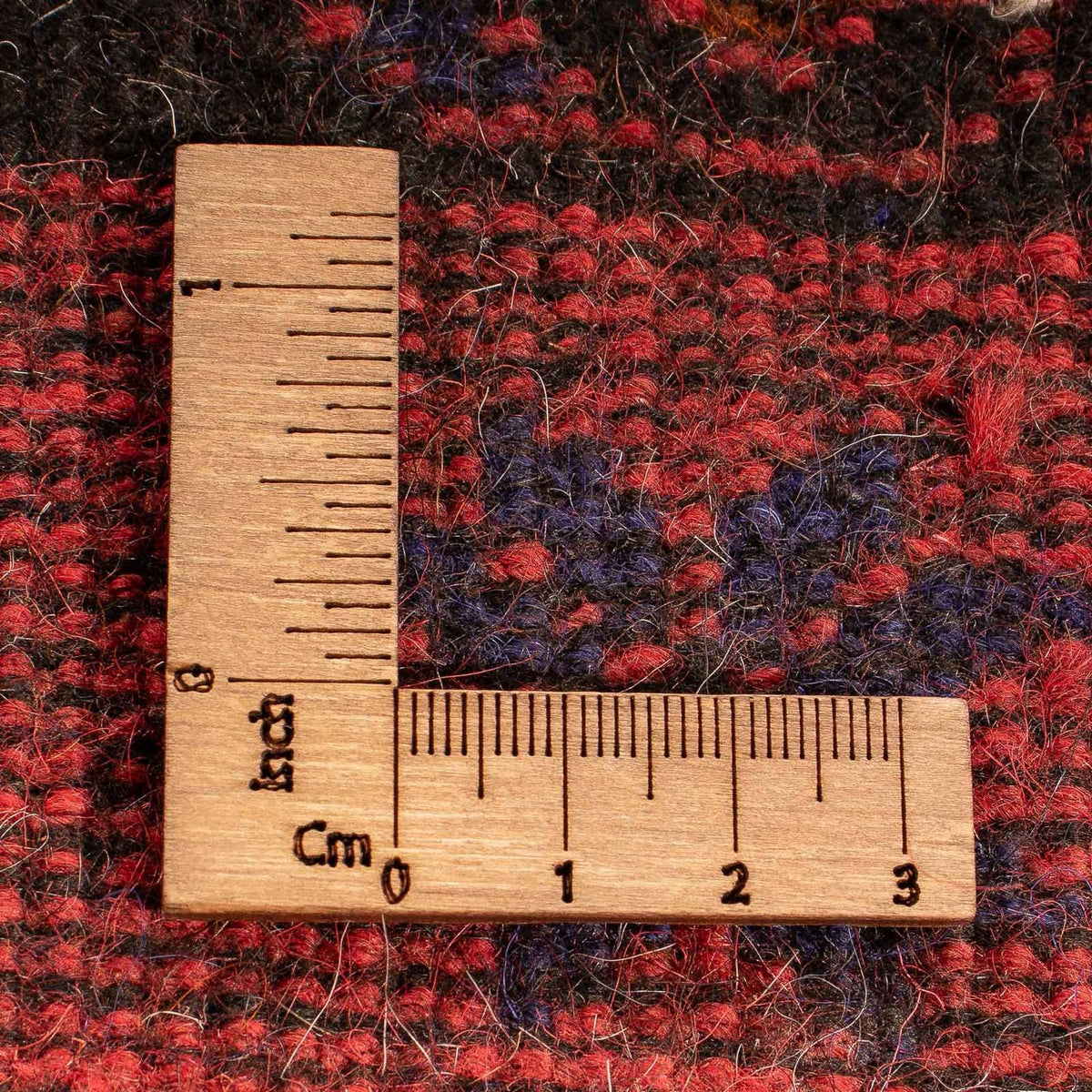 Baluch-matta - 140 x 92 cm - mörkröd