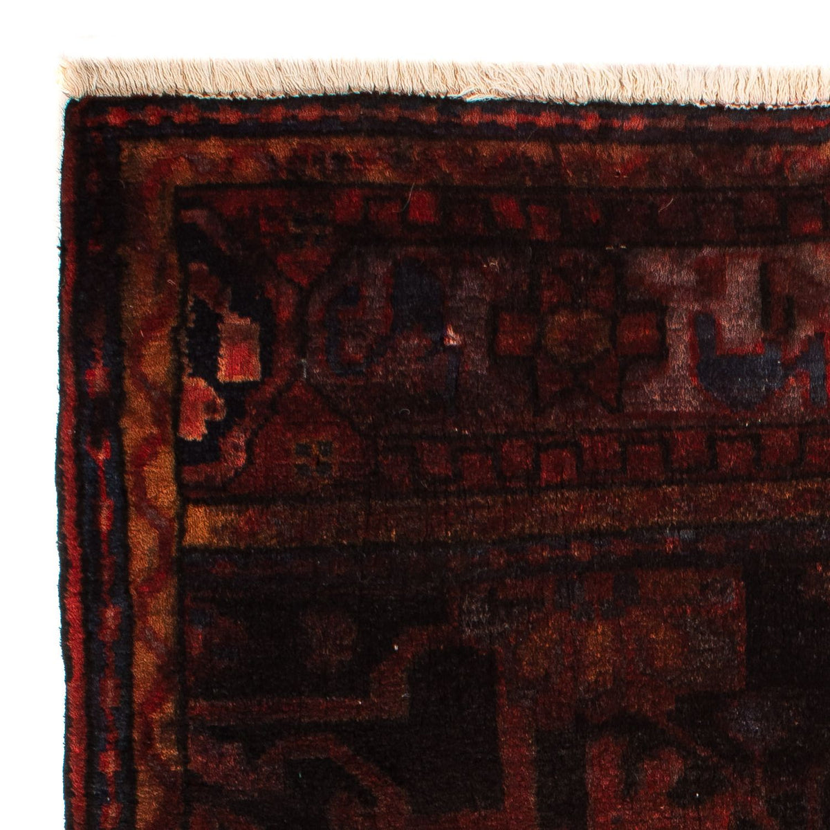 Persisk matta - Nomadic - 143 x 102 cm - mörkröd