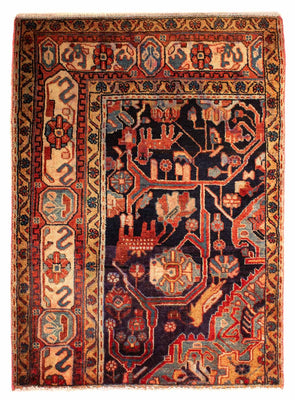 Persisk matta - Nomadic - 120 x 88 cm - flerfärgad