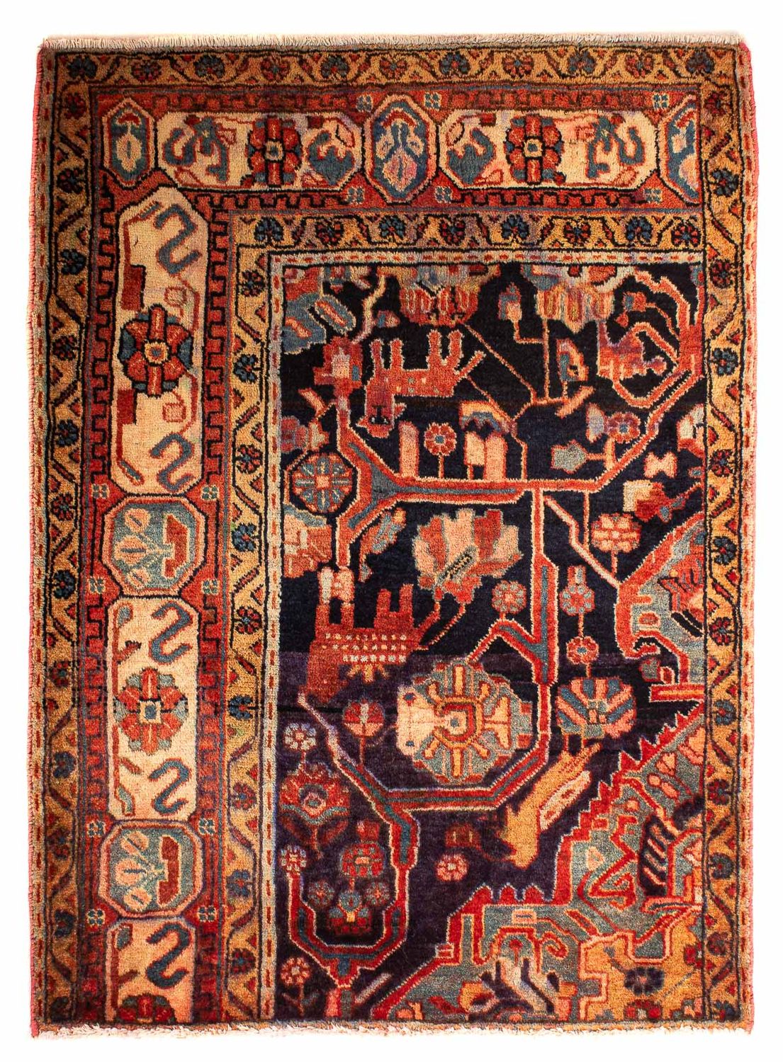 Persisk matta - Nomadic - 120 x 88 cm - flerfärgad