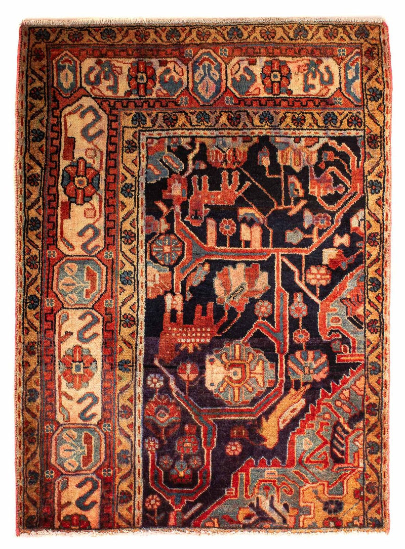 Persisk matta - Nomadic - 120 x 88 cm - flerfärgad