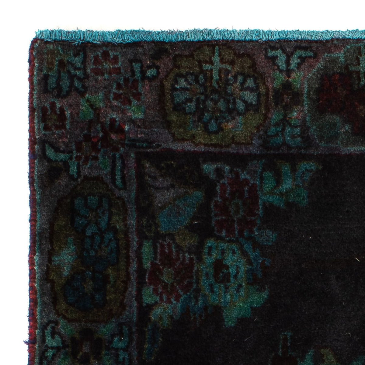 Persiska mattor - Keshan - 117 x 65 cm - mörkblå