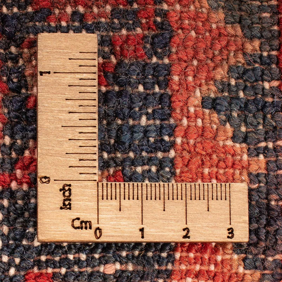 Persisk matta - Nomadic - 132 x 95 cm - mörkröd