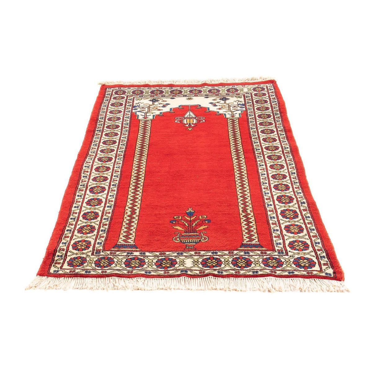 Afghansk matta - Bukhara - 158 x 94 cm - mörkröd