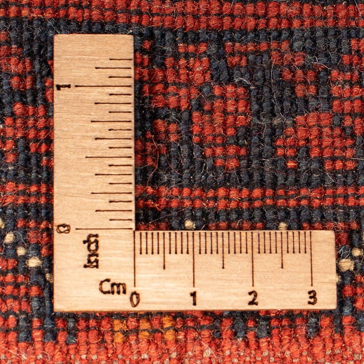 Afghansk matta - Bukhara - 199 x 124 cm - mörkröd