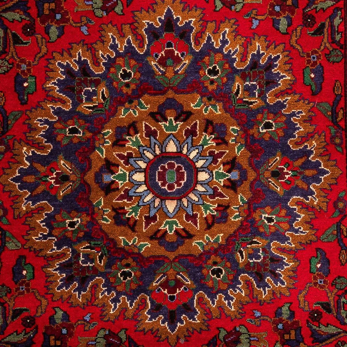 Runner Afghansk matta - 205 x 114 cm - mörkröd
