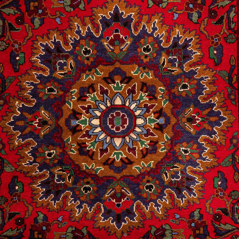 Runner Afghansk matta - 205 x 114 cm - mörkröd